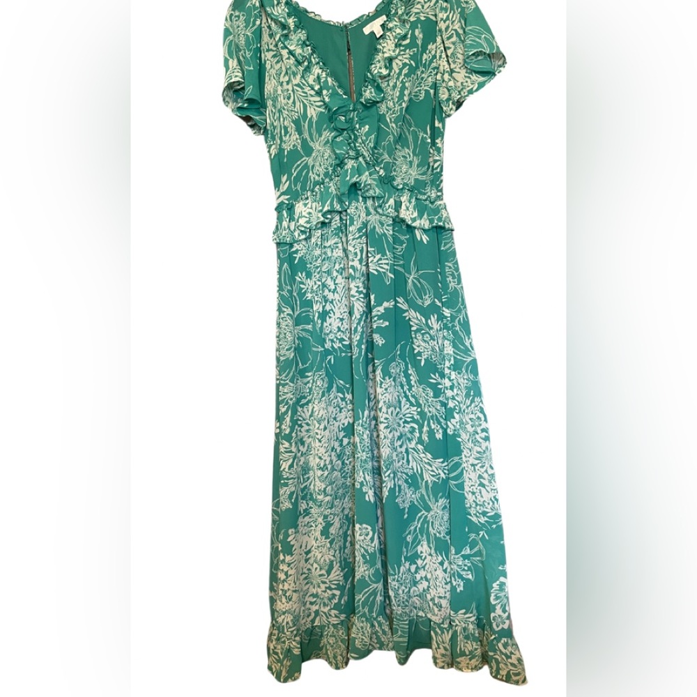 Abound Teal Floral Dress. Size S. Great Pre-loved condition.